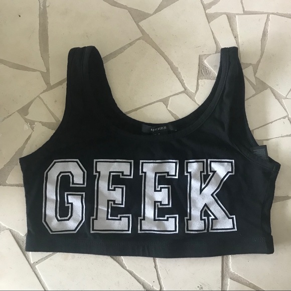 Forever 21 Tops - GEEK crop top from F21